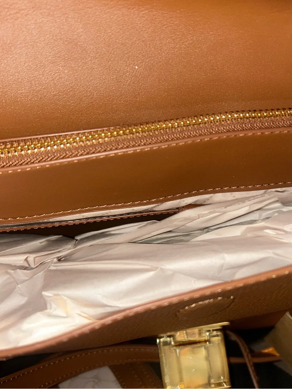 Steve Madden Cognac Pebbled Tote with Matching Wristlet